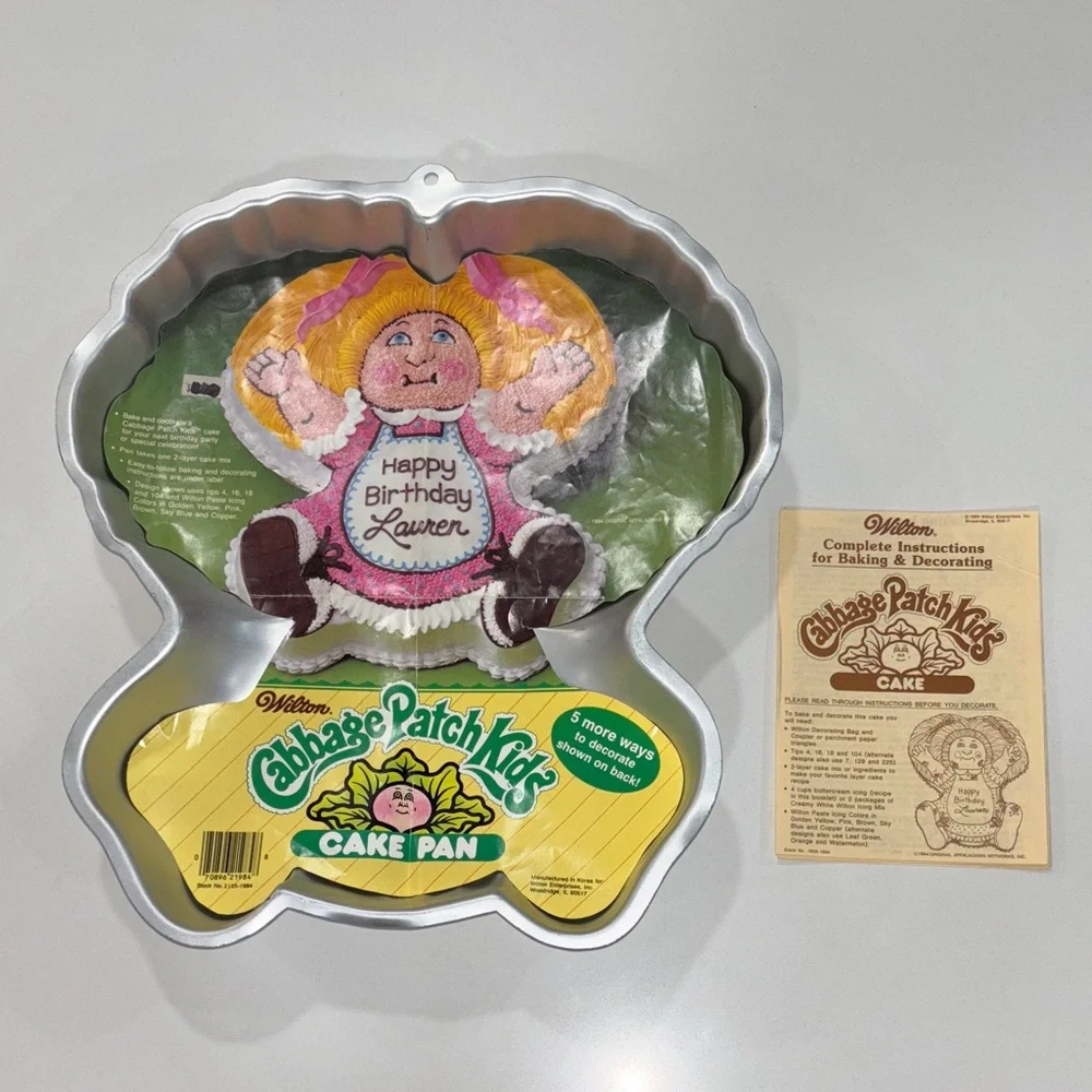 Vintage 1984 Wilton Cabbage‎ Patch Kids Cake Pan 2105-1984